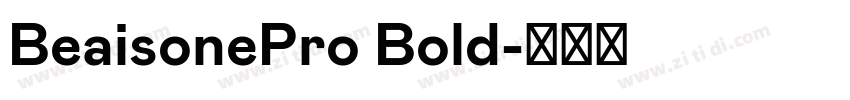 BeaisonePro Bold字体转换